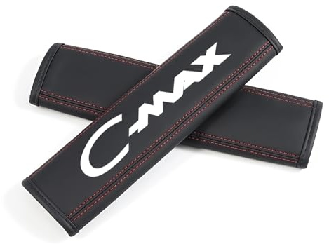 2 Pezzi Auto Imbottiture Cinture di Sicurezza per Ford C-Max, Rimovibile Copri Cintura Auto Copertura Protezione della Spalla