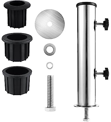 Tube de rechange durable pour pied de parasol – Résistant aux intempéries – Support de base de parasol pour jardin, balcon, arrière-cour – Installation facile – Support stable