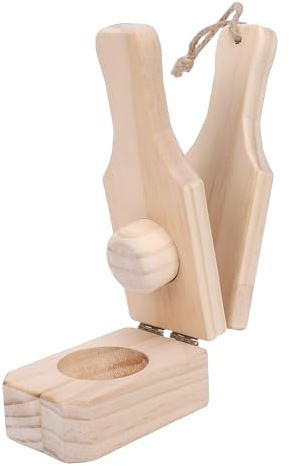 Haofy Presse-purée en Bois pour Bananes Plantains Réutilisables avec Design 2 en 1 pour Chips de Plantains Frits et Farcis en Bois de Pin