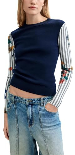 Desigual Jers_Marino Sweatshirt Femme (Lot de 1)