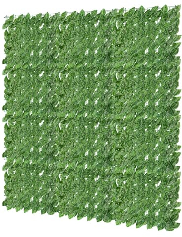 Fogmiea Edera artificiale, frangivista per siepi, edera, 100 x 300 cm, protezione da sguardi indiscreti, foglie di edera, ideale per terrazze all'aperto