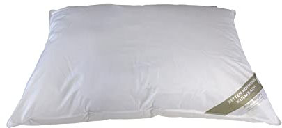 Betten Hofmann Luxus 3-Kammer-Kopfkissen 60x80 cm, Kissen Polster, Wohlfühlkissen mit weicher Daunenhülle, stützend, strapazierfähig, waschbar, 100% Natur