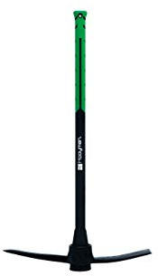Hooyman Pick Mattock with Heavy Duty Forged Head Construction, Solid Fiberglass Core, Ergonomic No-Slip H-Grip Handle, Garden Pick Axe, and Adze Hoe for Gardening, Landscaping, Yard Work, and Outdoors