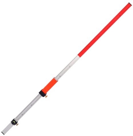 Laser-Grade-Stab, Laser-Wasserwaage für Rotationslaser mit Schnellverschluss-Aluminiumstab zum Messen