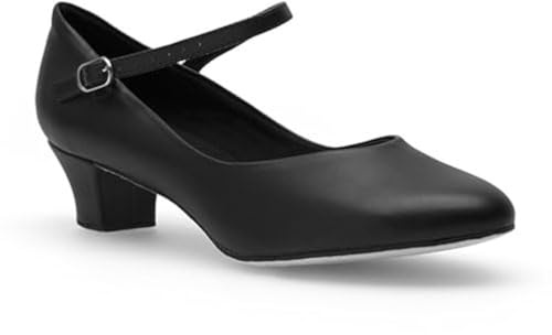 So Danca CH791 karaktärsskor dam latin salsa Rumba Tango dansskor, svart, 37.5/38 EU