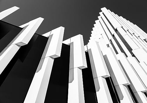 Fototapete 3D Effekt Schwarze Und Weiße Geometrische Klaviertasten Kreative Architektur Vliestapete Wand Tapeten Wallpaper Wandbilder 400x280cm