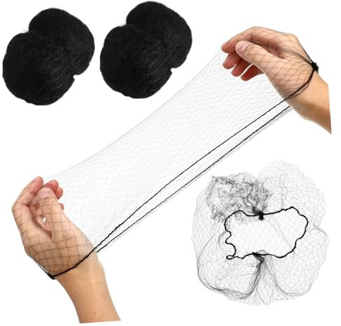 Minkissy 100st Meshhair- Dicke Kurze Haare Snoods Haarnetz-set Perückennetze Haarnetz-paket Elastische Netze Für Perücken -haarnetze Kopfbedeckungsnetze Locken Net Hut Kind Schnur Schmuck