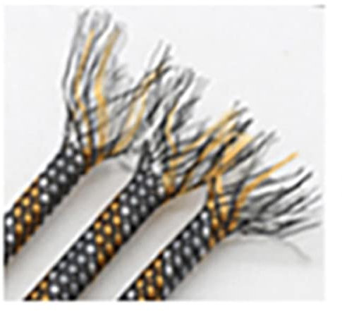 1/5/10M 4 8 12mm PP Conton + PET Yarn Mixed Braided Expandable Insulated Cable Sleeve Protect Cover Wire Wrap Gland Sheath-Orange White Grey,12mm,5 Meters