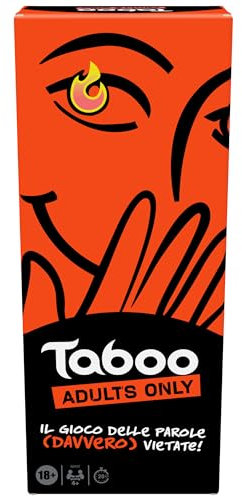 Hasbro Taboo Uncensored, Gioco da Tavolo e di Società per Soli Adulti, Giochi per Feste con Amici da 18 Anni in su, Domande e Indovinelli Fino a 10 Giocatori