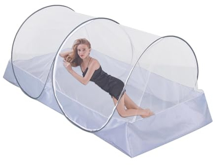 Faltbares Moskitonetz Für Einzelbett, Pop-up Moskitonetz Bett Für Camping Parks Hinterhöfe, Reise-moskitonetz Camping Moskitonetz Outdoor Fliegennetz Mit Seitlichem Reißverschluss Für Parks, Strände