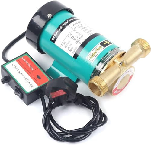 Pompe automatique de surpression 120 W - Pompe à eau chaude - Pompe centrifuge - Pompe à eau - Pompe de surpression - Pompe à eau domestique - Booster 20GR-15 - 230 V - 120 W - 25 l/min