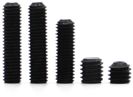 10–50 Stück M1,6 M2 M2,5 M3 M3,5 M4 M5 M6 M8 DIN916 schwarzer legierter Stahl der Güteklasse 12,9, Sechskant-Innensechskant-Inbus-Cup-Point-Gewindestift-Set(Color:30mm)