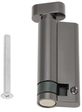 YINETTECH Half Turn Thumb Turn Euro Cylinder Lock for Wooden Composite UPVC European Aluminum Doors, Black with Greyish Hue, 70mm Total Length