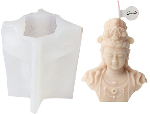 Molde Silicona Para Velas Budas 3D Molde Resina Para Jabón Escayola Para Aromaterapia Herramienta Para Hornear Pasteles Y Chocolate Para Entusiastas