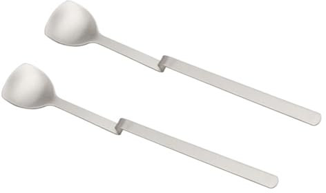 VINTORKY 2piezas Cucharas De Inoxidable Para y Bebidas Frías Cucharas Largas Para y Cócteles Utensilios De Cocina Multiusos