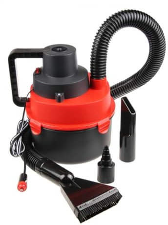 MAGICLULU Aspirateur Auto Portable avec Souffleur et Éclairage LED Aspirateur à Main Sec et Humide Design Compact et pour Nettoyer Voitures Rouge