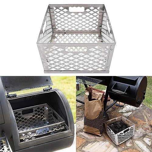 Edelstahl Holzkohle Feuerkorb für Oklahoma Joe's Highland Grill - Langlebiger Feuerkorb für effizientes Grillen Perfektes Grillzubehör für Outdoor-Kochen