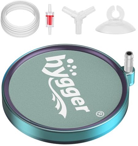 hygger Aquarium Air Stone 3 Inch, Fish Tank Bubbler Stone, Air Bubble Aerator Oxygen Diffuser, Air Pump Accessories for Aquariums, Fish Tanks, Hydroponics and Ponds