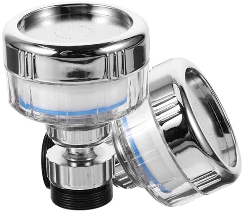ORFOFE 2 pièces Filtre Robinet Lavabo Économiseur Eau Filtre pour Robinet Cuisine et Salle de Bain Facile à Installer et Compatible
