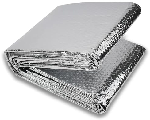 Rouleau Isolant Aluminisé Film isolant for radiateur 245 cm x 60 , réflecteur de chaleur, feuille arrière réfléchissante, film en aluminium