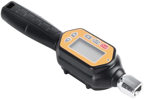MasYosh Llave de Torsión Digital, Herramienta Industrial de Alta Precisión Ajustable con Accionamiento de 1/4 con Notificación de Zumbador LED, para Refrigeración HVAC, Mantenimiento
