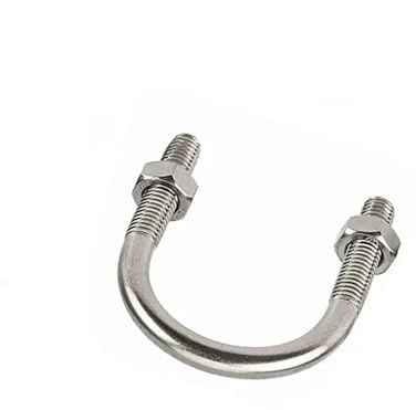 1-4 juegos de aro de caballo de acero inoxidable 304/perno en forma de U/tubo de clip M6M8M10M12(4set M6x16x34)