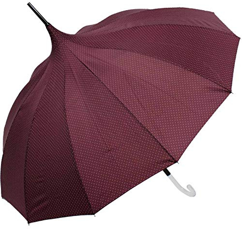Doppler Stockschirm Fiber Flex AC Pagoda Bordeaux