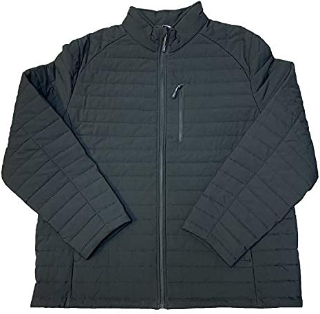 Nautica Men's Lightweight Quilted Puffer Jacket – Full Zip Transitional Outerwear, Black, Medium