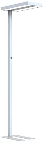NCC-Licht LED Stehleuchte Lara Silber Up & Down 2 x 40W 8800lm Neutralweiß 4000K UGR<17 dimmbar