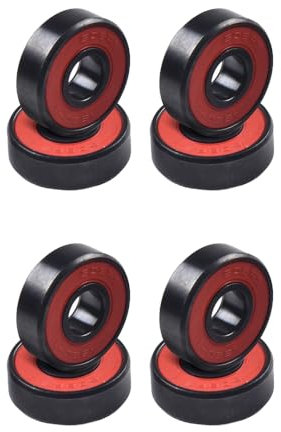 HPLive 8er-Pack Keramik Skate Kugellager, 608RS Kugellager für Skateboard, Longboard und Roller Skate, 8mm x 22mm x 7mm