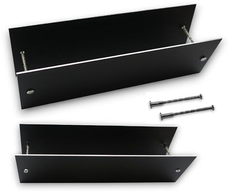 Sondermodell Briefeinwurf-Abdeckung-Falls der Einwurf nicht mehr benutzt werden soll-Alu.-Edelstahloptik, Alu.-weiß oder Alu. gold-Lochabdeckung-Briefklappe (schwarz 310 x 85 x 2 mm)