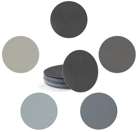 25 discos de lijado en seco y húmedo de 150 mm, grano surtido 1000/2000/3000/4000/5000, papel de lija impermeable de carburo de silicio para pulido de metales automotrices