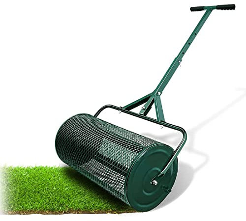 OSBELE Spandicompost, Spandiconcime per Fertilizzante da 24 con Manico Lungo Regolabile, Spanditore per Muschio di Torba per piantare semine, Prato, Cura del Giardino, Leggero e Durevole