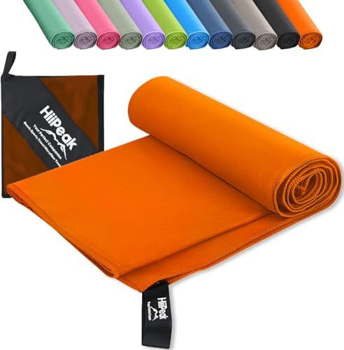 HiiPeak Mikrofaser Handtuch Kompakt und Leicht Microfaser Handtücher Fitness Schnelltrocknend microfaser Badetuch Saugfähiges Sporthandtuch Schwimm und Gym Handtuch