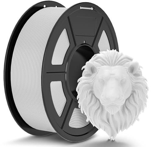 TECBEARS PLA Filament 1.75mm Weiß, 1kg 3D Drucker Filament PLA, Filament 3d Druckmaterialien, Vakuumverpackung, Maßgenauigkeit +/- 0,02 mm, 1kg Spule (2,2lbs) für Intelligentes Drucken