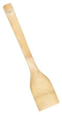 Espátula de cocina – Espatula Antihaderente - Paleta de bambu 100% - Utensilio de Cocina Resistente, Ecológico y Natural – Ideal para Cocinar y Servir en Sartenes y Ollas Antiadherentes