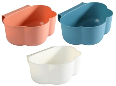 Cabilock Set 3 Pezzi Contenitori Rifiuti Cucina da Appendere Forma Nuvola in Pp, Multifunzionali e Salvaspazio per Cucina, Camper e Piano di Lavoro