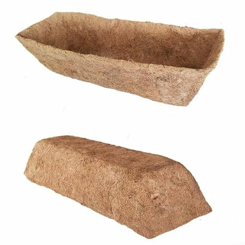 Yuanpgky Panier suspendu rond en fibre de coco naturelle de rechange pour paniers de fleurs, plantes de jardin, lierre, muflier, chlorophytum, respirant, biodégradable (76,2 cm)