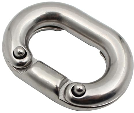 BOGEEL 1 x Kettengliederverbinder, 316 Stahl, Marine-Güteklasse C, geteilte Verbindungen, Schiffsanker, Kettenglied