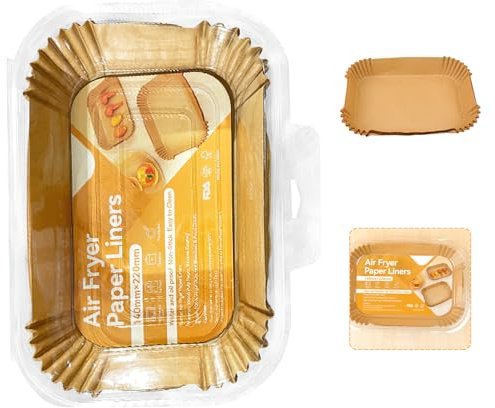 La Llareta 125 pcs Loaf Pan Liners, 2Lb Unbleached Loaf Tin Liners, Paper Loaf Pans for Baking, Safe Up to 230°, Non-Stick Greaseproof Paper, for Ovens,Air Fryer, Microwaves