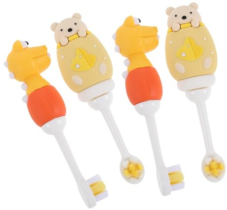 Gogogmee 4 Cepillos De Dientes Suaves Para Bebés Mini Cepillos De Dientes Para Para Bebés Para Pequeños
