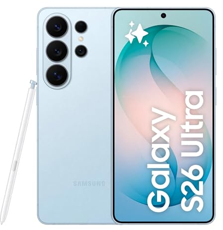 Samsung Galaxy S26 Ultra Smartphone AI, 256GB, 3 anni di Garanzia, Privacy Display Integrato, Processore Potente, Assistente Foto, Camera 200 MP, 5000 mAh, Sky Blue [Versione italiana]