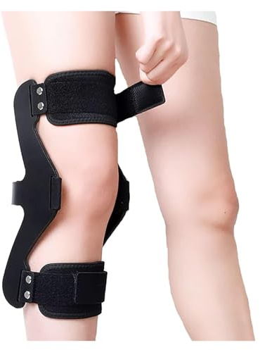Rodillera Ortopédica Ajustable para Hiperextensión - Soporte Articular Ligero y Transpirable Antideslizante Ideal Fútbol, Recuperación y Vida Activa