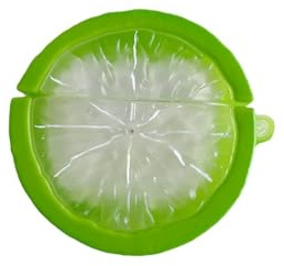 Graziosa custodia compatibile con AirPods 4, divertente custodia protettiva in silicone per auricolari con mela, limone, anguria e frutta (limone)
