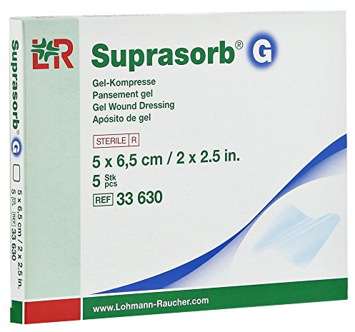 SUPRASORB G Gelkompresse 5x6,5 cm 5 Stück