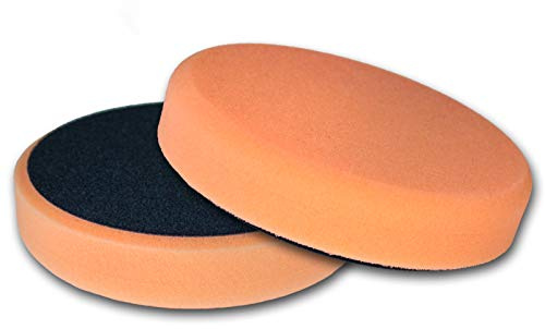 Brestol Polierscheibe fest & glatt 2er Set 150 mm - Klett-Polierscheibe Klettpolierscheibe Polierhaube Polierpad Polierteller Polierschwamm