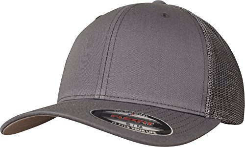 Flexfit Mesh Trucker Kappe, Darkgrey, S/M