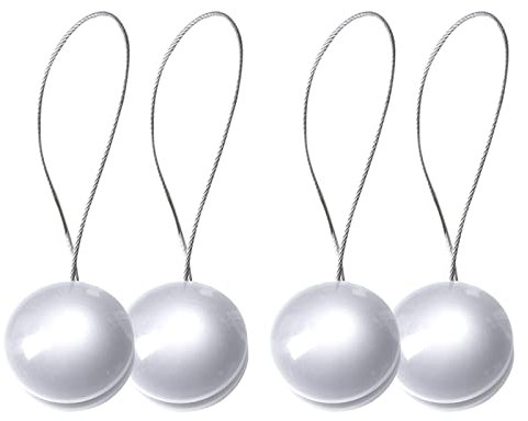 SPDYCESS 2-Paar Magnetische Vorhang Raffhalter Raffhalter für Gardinen Vorhangschnalle Vorhang Halter, 13,8 Zoll Vorhangseil Vorhang Binder Gardinenhalter Holdbacks Vorhang Tiebacks für Dekoration