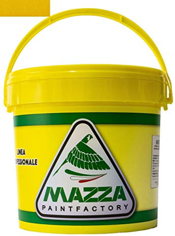 MAZZA Pittura Decorativa Per Interni Brillantinata Glitterata Lt 5 Dusk Colorificio Vernice Brillantini Glitter Muro Idropittura Murale Colorata (Giallo Sole Dk4036)