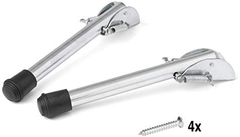 LouMaxx Türfeststeller - 2er Set Türhalter 14x150 mm verzinkt – Tor Feststeller - Torstopper Außenbereich - Ideale Tür Feststellung zum Schutz gegen zufallende Türen oder Tore